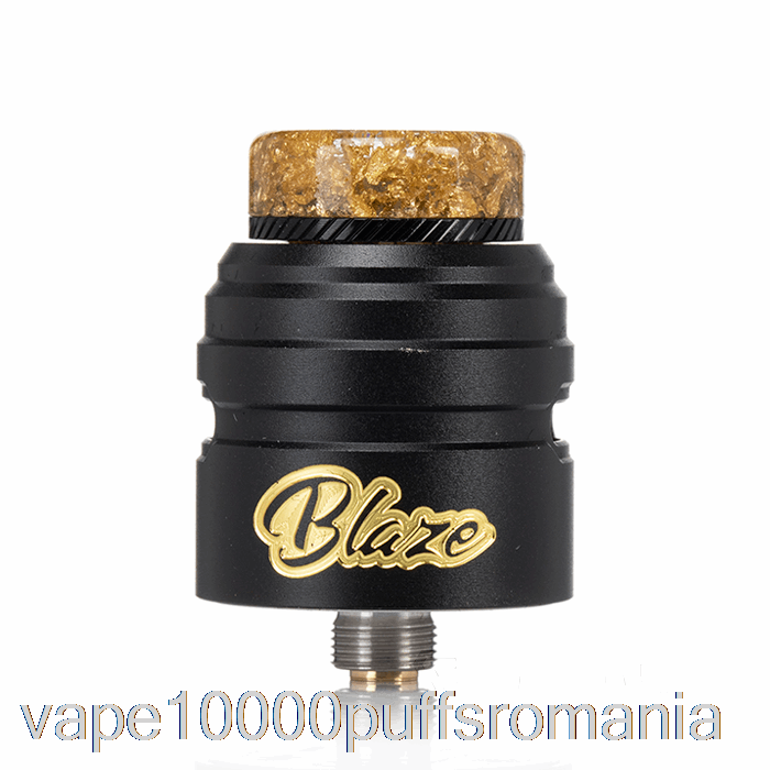 Vape Romania Thunderhead Creations Blaze Solo 24mm Bf Rda Gold Black